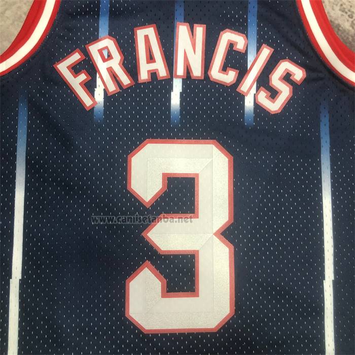 Camiseta Houston Rockets Steve Francis NO 3 Mitchell & Ness 1999-00 Azul